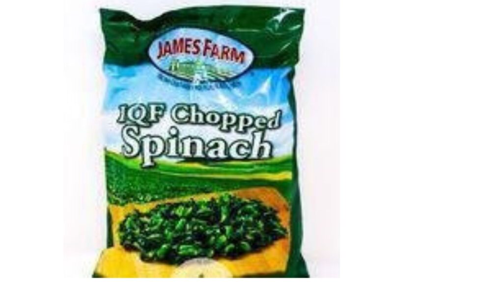 Storage and Convenience of James Farm 48 oz of Frozen Spinach